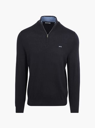 McGregor Half-Zip Cotton Cashmere Navy