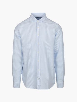 Steppin' Out Chemise Oxford Rayures Bleu Clair