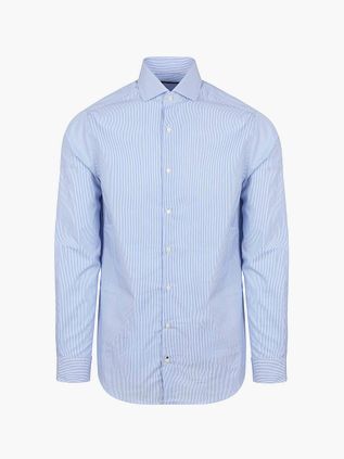 Steppin' Out Skjorte Stribe Lyseblå