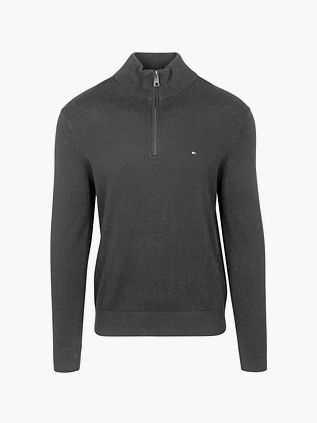 Tommy Hilfiger Halv lynlås Trøje Antracit