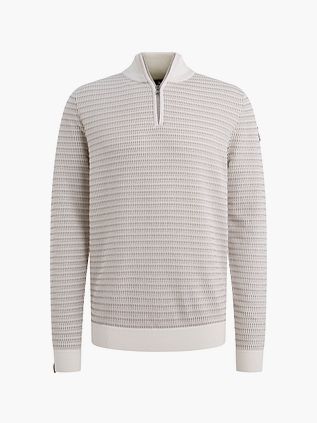 Vanguard Maglione Half Zip Ecru