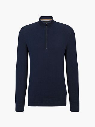 Maglia Half Zip BOSS Ebrando-P Navy