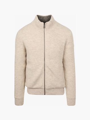 State Of Art Cardigan Rib Structure Ecru