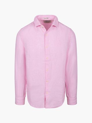 Superdry Chemise Riviera Lin Classique Rose