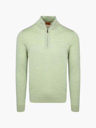 Sweter Suitable Merino Half Zip w kolorze jasnozielonym