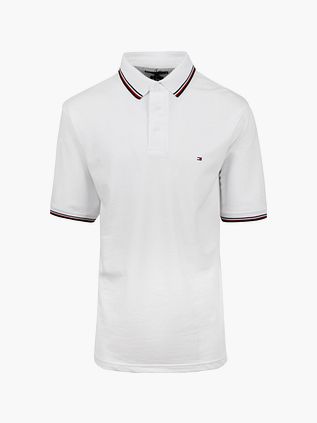 Tommy Hilfiger polo i hvid, stor og høj