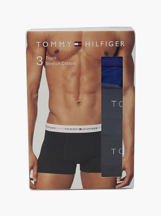 Tommy Hilfiger Boxer Trunk 3-Pack Blauw