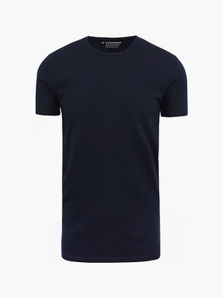 Garage Stretch Basic Camiseta Cuello Redondo Azul Marino