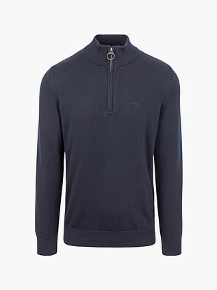 Maglione Barbour con mezza zip navy