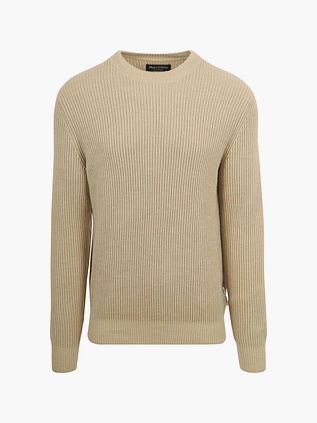 Marc O'Polo sweter z mieszanki wełny w kolorze beżowym
