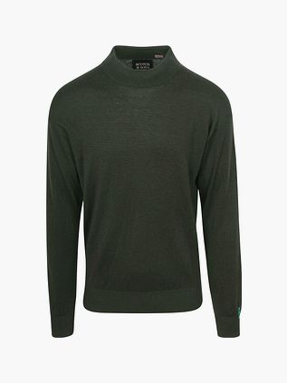 Scotch and Soda Pull Essential Mix en laine vert foncé