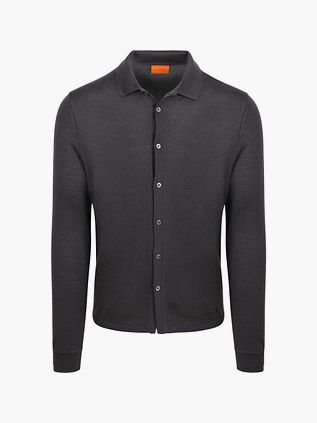 Suitable Cardigan Shirt Merino Anthrazit