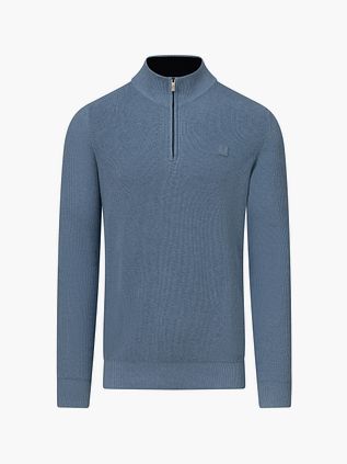 Sweter State of Art Half Zip niebieski