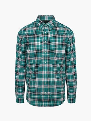 Camicia in flanella a quadri verde Steppin' Out