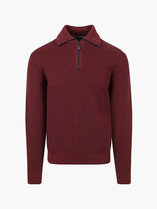 CASAMODA Pull-over Demi-Zip Bordeaux