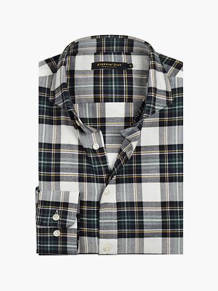 Steppin' Out Flannel Skjorte Ternet Sort Grøn