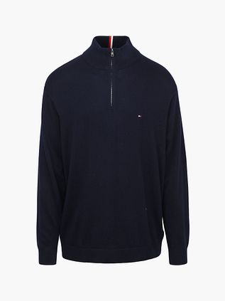 Tommy Hilfiger Big & Tall Half Zip Pullover Navy