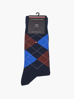 Tommy Hilfiger 2-pack Strumpor Marinblå 061