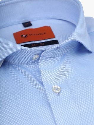 Camicia Non Iron Suitable blu