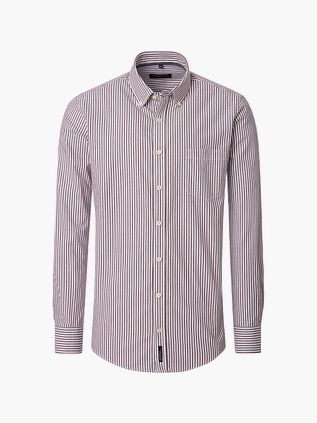 Casa Moda Skjorte Striber Burgundy