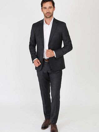 Garnitur Suitable Toulon Serge Wool Uni czarny