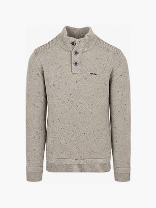 NZA Eltham Genser Mocker Melange Tan Sand