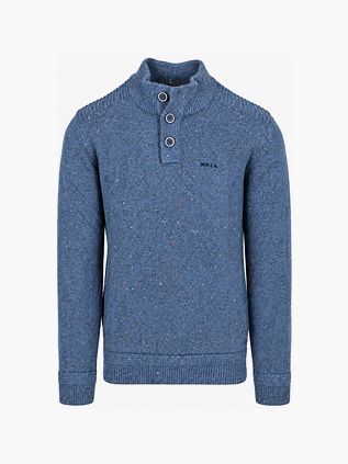 NZA Eltham Maglione Mezza Zip Capri Blue