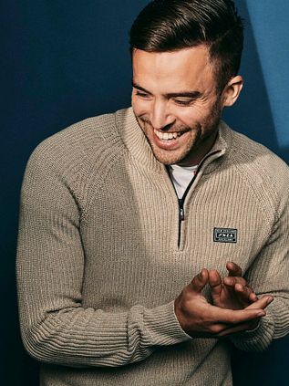 NZA Half Zip Sweater Drake Ecru