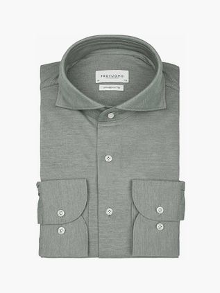 Profuomo Chemise Tricotée Japonais Melange Vert