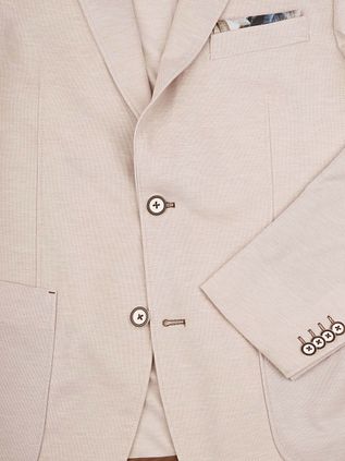 R2 Jersey Blazer Ecru