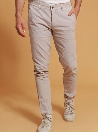 Suitable Chino Pico Rutet Beige