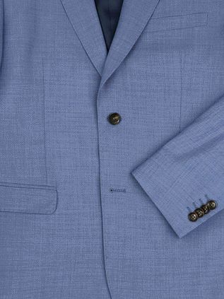 Suitable Toulon Kostuum Wol Lichtblauw