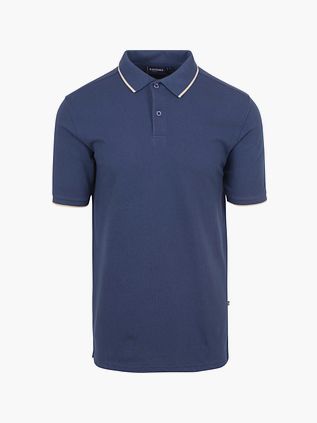 Suitable Respect Polo Tip Ferry Denim Blå