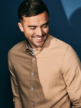 Suitable Shirt Flanel Beige