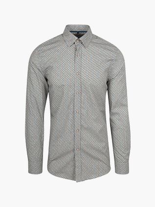 Suitable Skjorte Med Tryk Blå