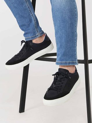 Suitable Sneakery Nubuck Skave granatowe