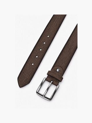 Suitable Belt Texture Suede Brown