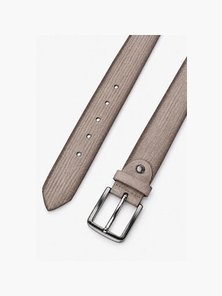 Suitable Riem Structuur Suede Beige
