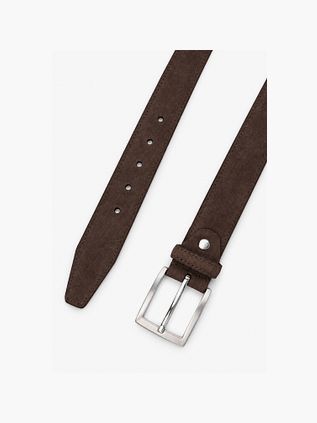 Suitable Belt Suede Leather Brown