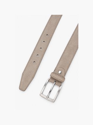 Suitable Belt Suede Leather Greige