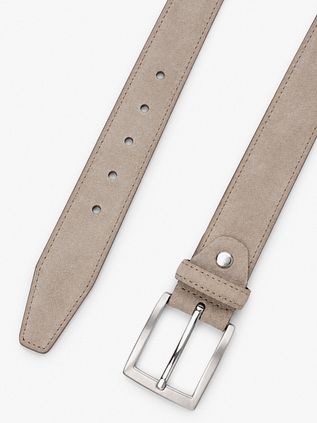 Suitable Gürtel Veloursleder Leder Greige