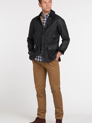 Barbour Ashby voksfrakke i navy