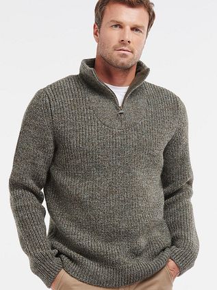 Barbour NewTyne Lynlås Trøje Ulv Mørkegrøn