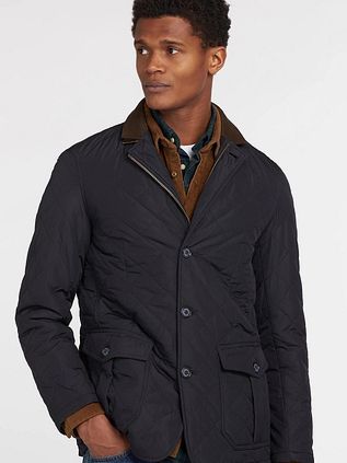 Barbour Quilted Lutz Jakke Mørkeblå