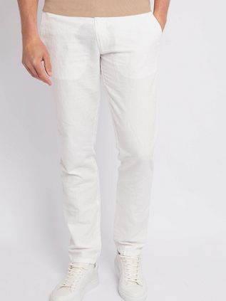Suitable Chino Pico Linen Ecru