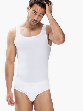 Mey Noblesse Athletic Singlet Bianco