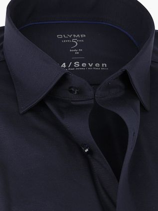 OLYMP Level 5 Skjorte 24/Seven Marine Blå