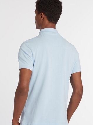Barbour Basic Pique Poloshirt Hellblau