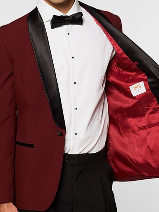 OppoSuits Smoking Hot Burgundy