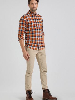Camisa a cuadros naranja McGregor